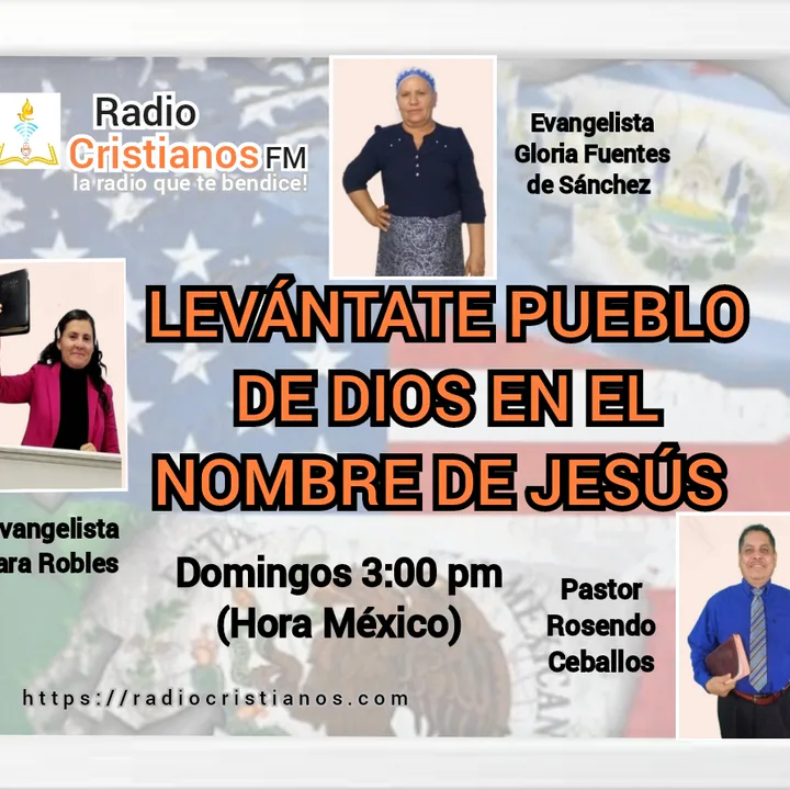 Pastor Rosendo Ceballos, Sara Robles y Gloria Fuentes de Sánchez