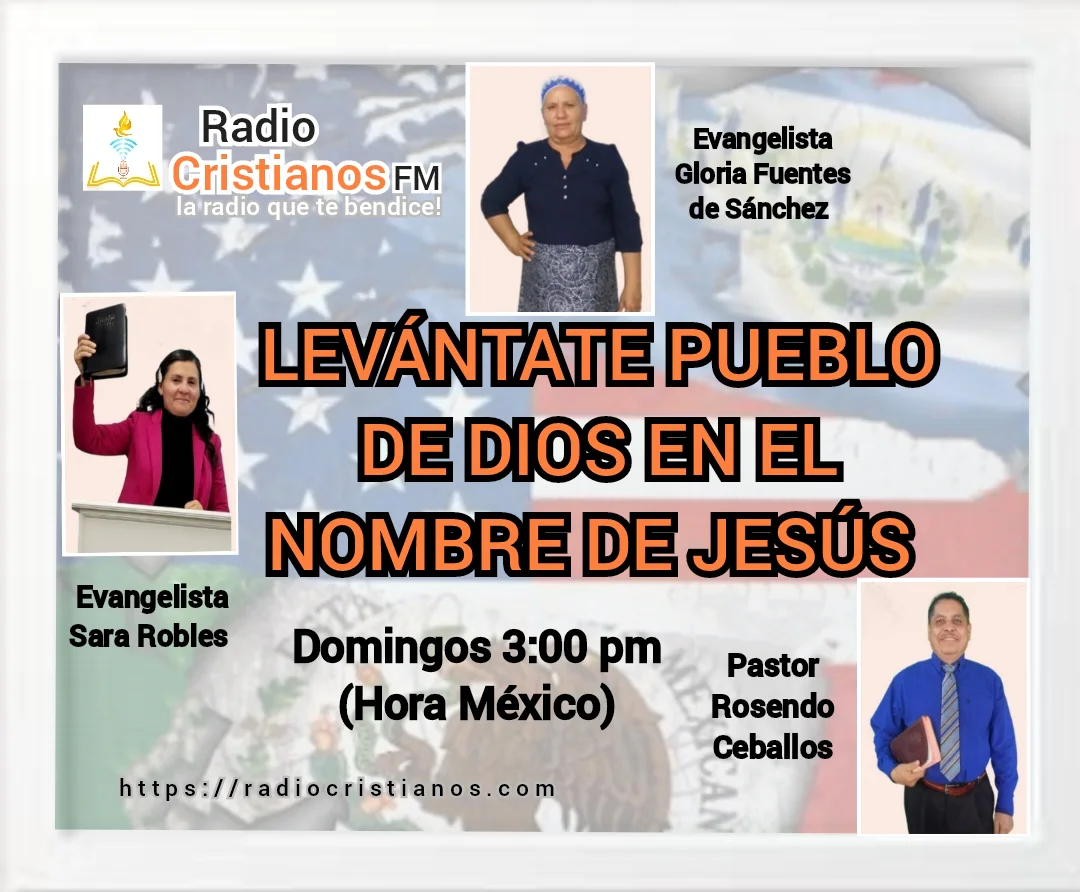 Flyer oficial de Levántate Pueblo de Dios en el Nombre de Jesús
